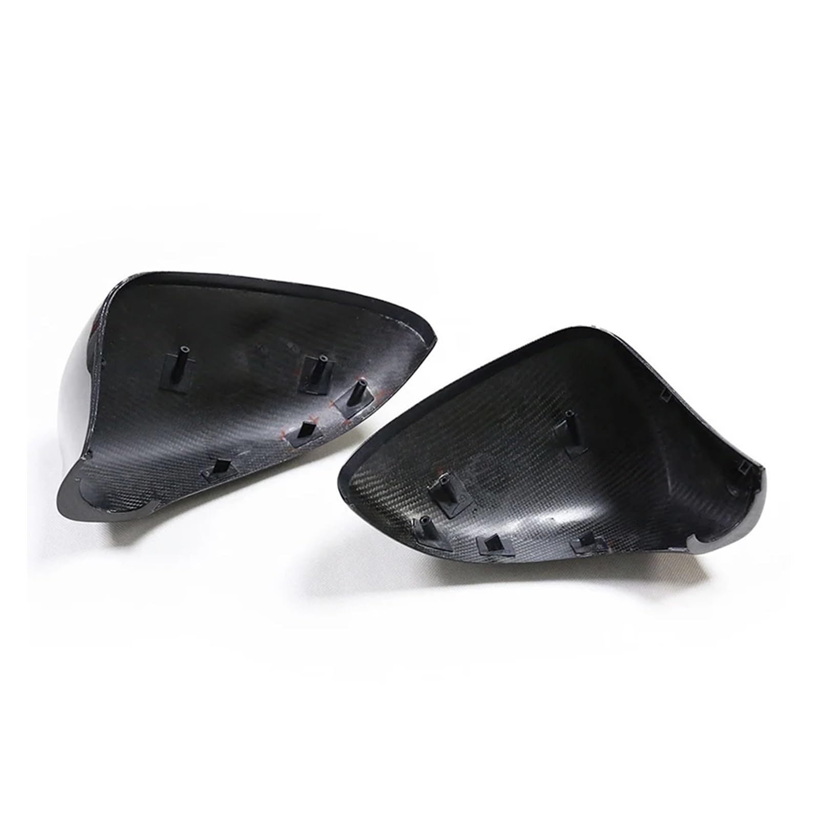 Kompatibel for Lexus IS LS CT GS RC/RCF 2013-2016, schwarz glänzende Kohlefaser-Seitenrückspiegelabdeckung, Zusatz-/Ersatzstil, L/RHD(Dry CF replace LHD) von QYKNTXJM