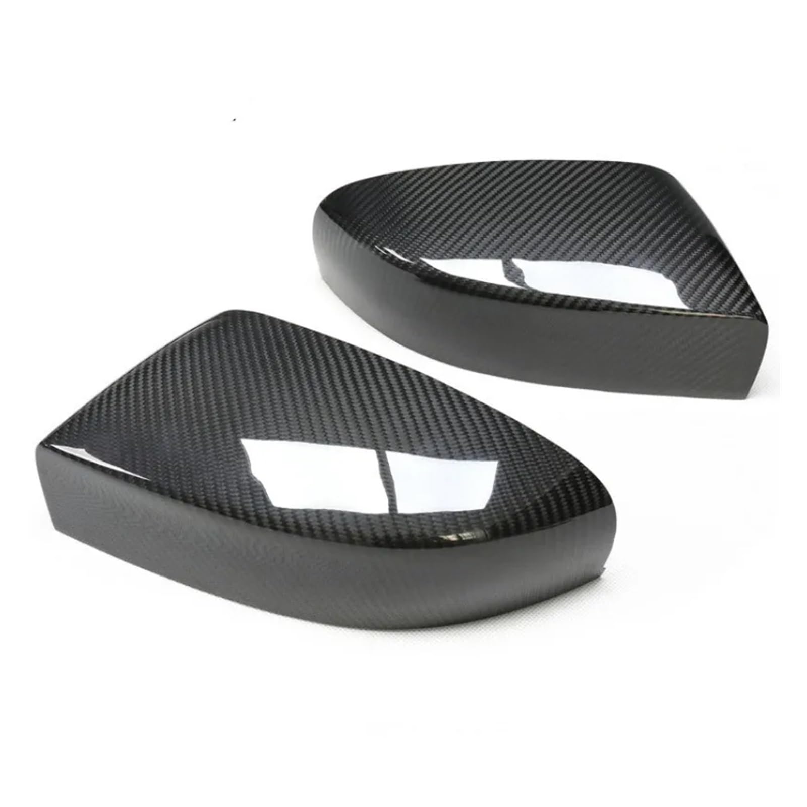 Kompatibel for Maserati Ghibli Präsident Echte Carbon Fiber Rückspiegel Gehäuse Abdeckung Dry Carbon Stick 13-16(17-21) von QYKNTXJM