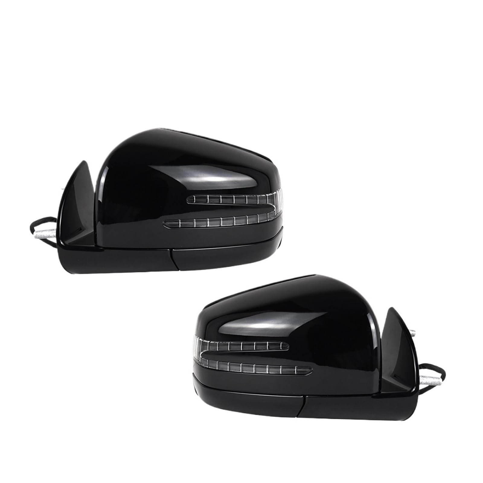 Kompatibel for Mercedes Benz W164 X164 ML GL Klasse 2005-2011 1668100164 1668100264 Auto elektrischer Rückspiegel Seitentürspiegel Montage schwarz(1Pair Black) von QYKNTXJM
