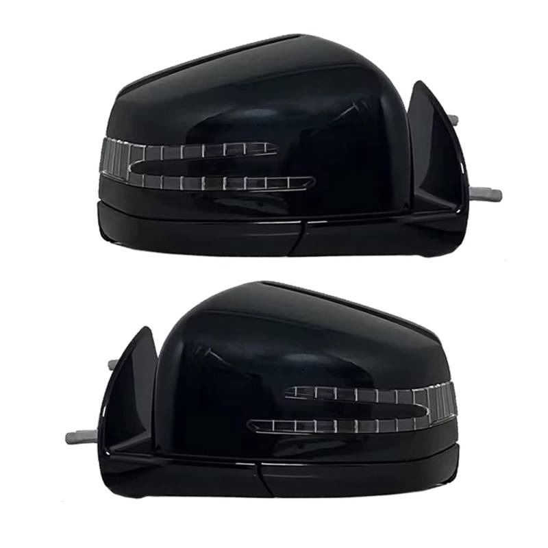 Kompatibel for Mercedes Benz W164 X164 ML GL Klasse 2005-2011 1668100164 1668100264 Auto elektrischer Rückspiegel Seitentürspiegel Montage schwarz(Black Left and Right) von QYKNTXJM