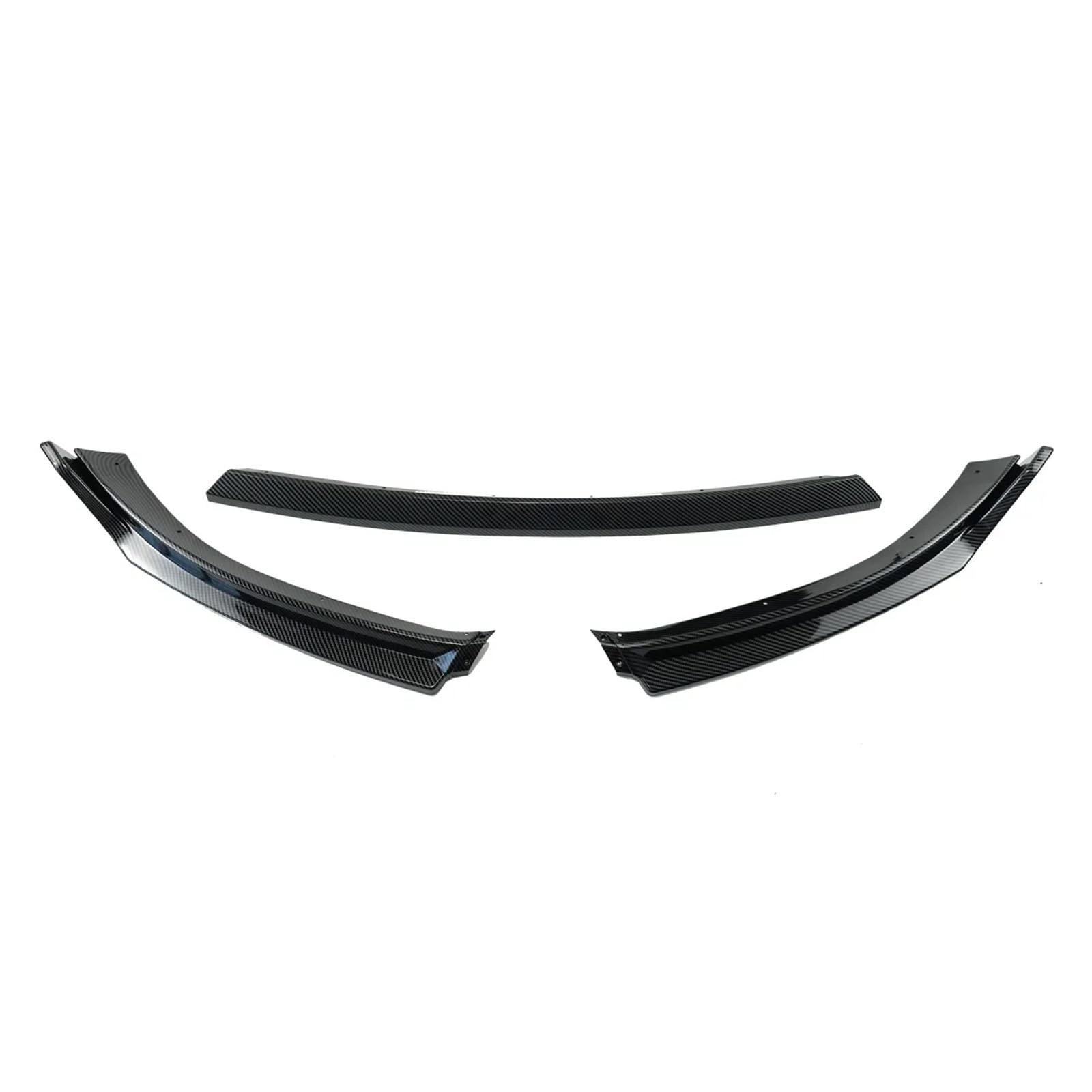 Kompatibel for VW Golf MK6 6 Standard TSI TDI MPI 2008-2013 Auto Frontstoßstange Lip Body Kit Zubehör Carbonfaser-Look Spoiler Splitter(Carbon Fiber Look) von QYKNTXJM