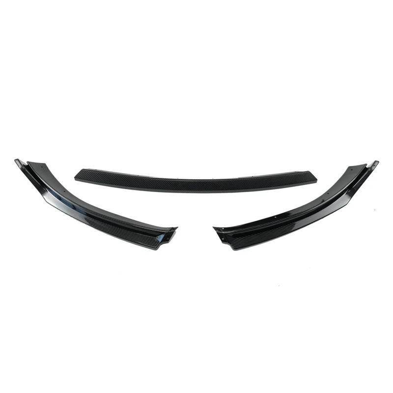 Kompatibel for VW Golf MK6 6 Standard TSI TDI MPI 2008-2013 Auto Frontstoßstange Lip Body Kit Zubehör Carbonfaser-Look Spoiler Splitter(Carbon Fiber Look) von QYKNTXJM