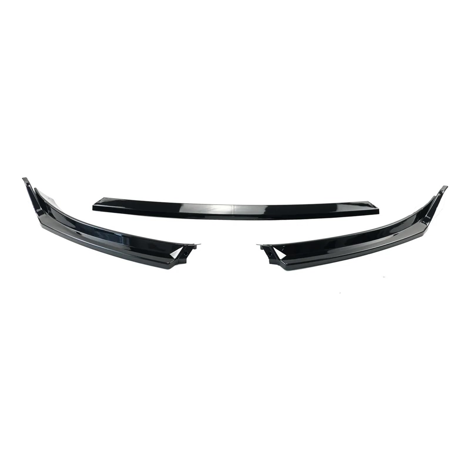 Kompatibel for VW Golf MK6 6 Standard TSI TDI MPI 2008-2013 Auto Frontstoßstange Lip Body Kit Zubehör Carbonfaser-Look Spoiler Splitter(Glossy Black) von QYKNTXJM