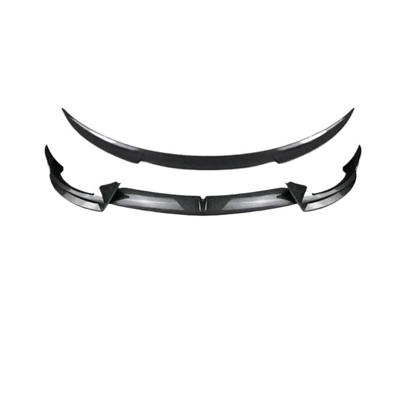 Kompatibel für Tesla Highland Model 3 Y 2016–2024 Frontlippe Sport Bumper Spoiler Gloss Carbon Print Heckspoiler Heckflügel Body Kits Stoßstange(M3 Set-MC) von QYKNTXJM