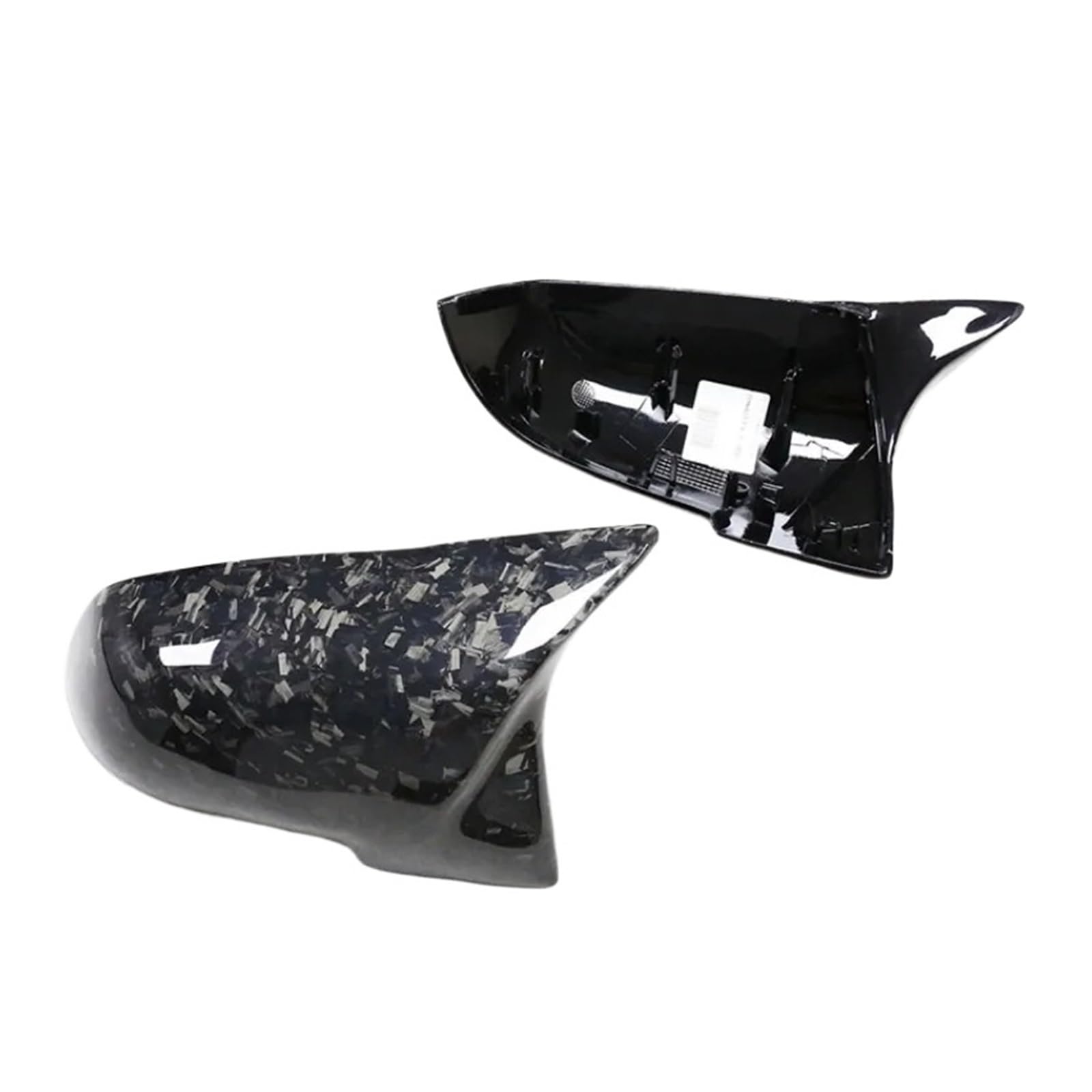 Kompatibel mit BMW True Carbon Fiber 1234 Serie X1 GT320420i M3 M4 F21 F34 E84 F20 F30 EINE Bullhorn Rückspiegel Gehäuse Abdeckung(Forging pattern) von QYKNTXJM