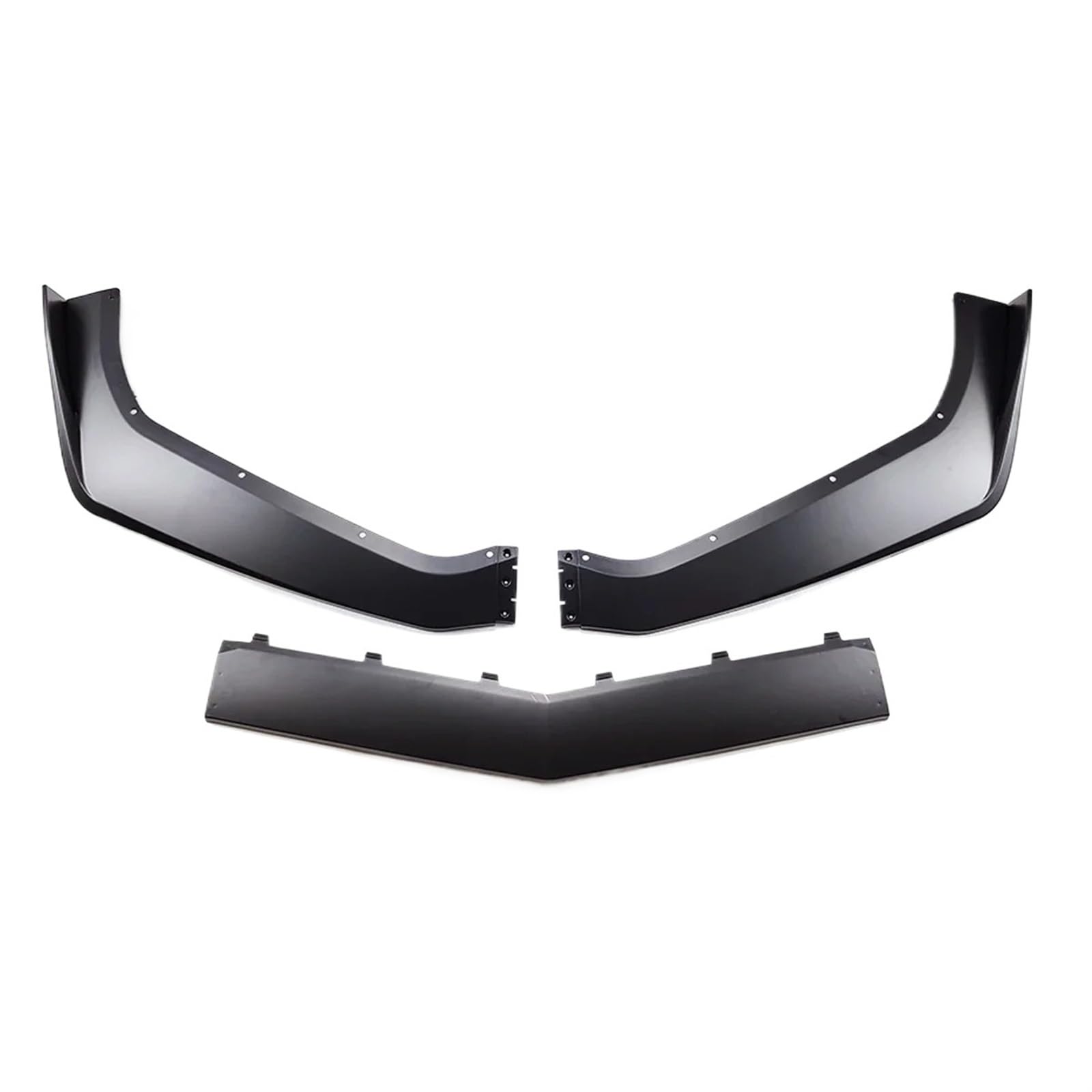 Kompatibel mit Chevrolet Corvette C7 Modifizierter Stoßfänger im ZR1-Stil, Auto-Frontspoilerlippe, Splitter, mattschwarzer Carbonfaser-Stil, 2014–2019(Matte Black) von QYKNTXJM