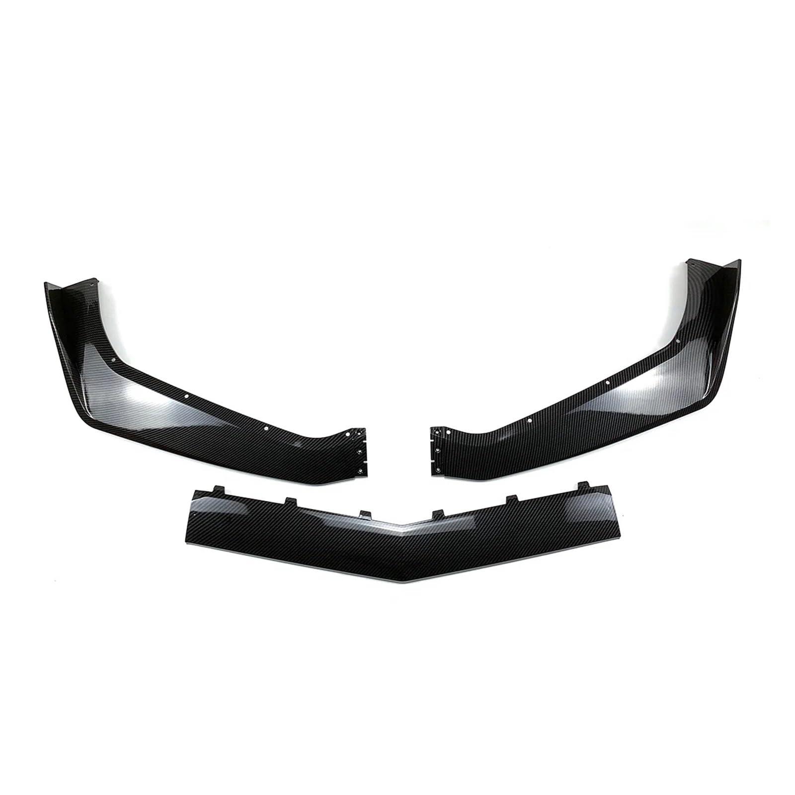Kompatibel mit Chevrolet Corvette C7 Modifizierter Zr1-Stoßfänger 2014-2019 Auto-Frontstoßstangenlippenspoiler-Unterkörper-Kit Autozubehör(Carbon Fiber Look) von QYKNTXJM