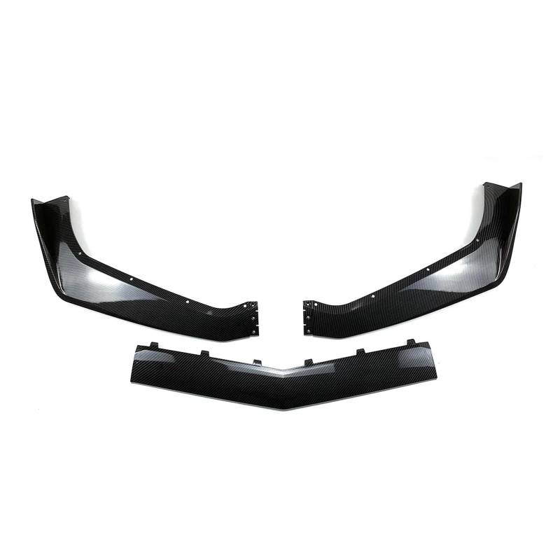 Kompatibel mit Chevrolet Corvette C7 Modifizierter Zr1-Stoßfänger 2014-2019 Auto-Frontstoßstangenlippenspoiler-Unterkörper-Kit Autozubehör(Carbon Fiber Look) von QYKNTXJM