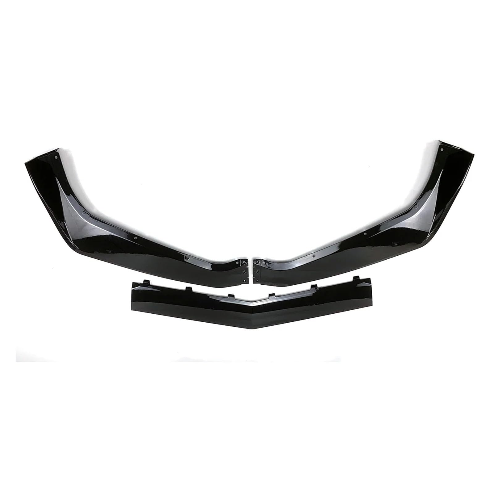 Kompatibel mit Chevrolet Corvette C7 Modifizierter Zr1-Stoßfänger 2014-2019 Auto-Frontstoßstangenlippenspoiler-Unterkörper-Kit Autozubehör(Glossy Black) von QYKNTXJM