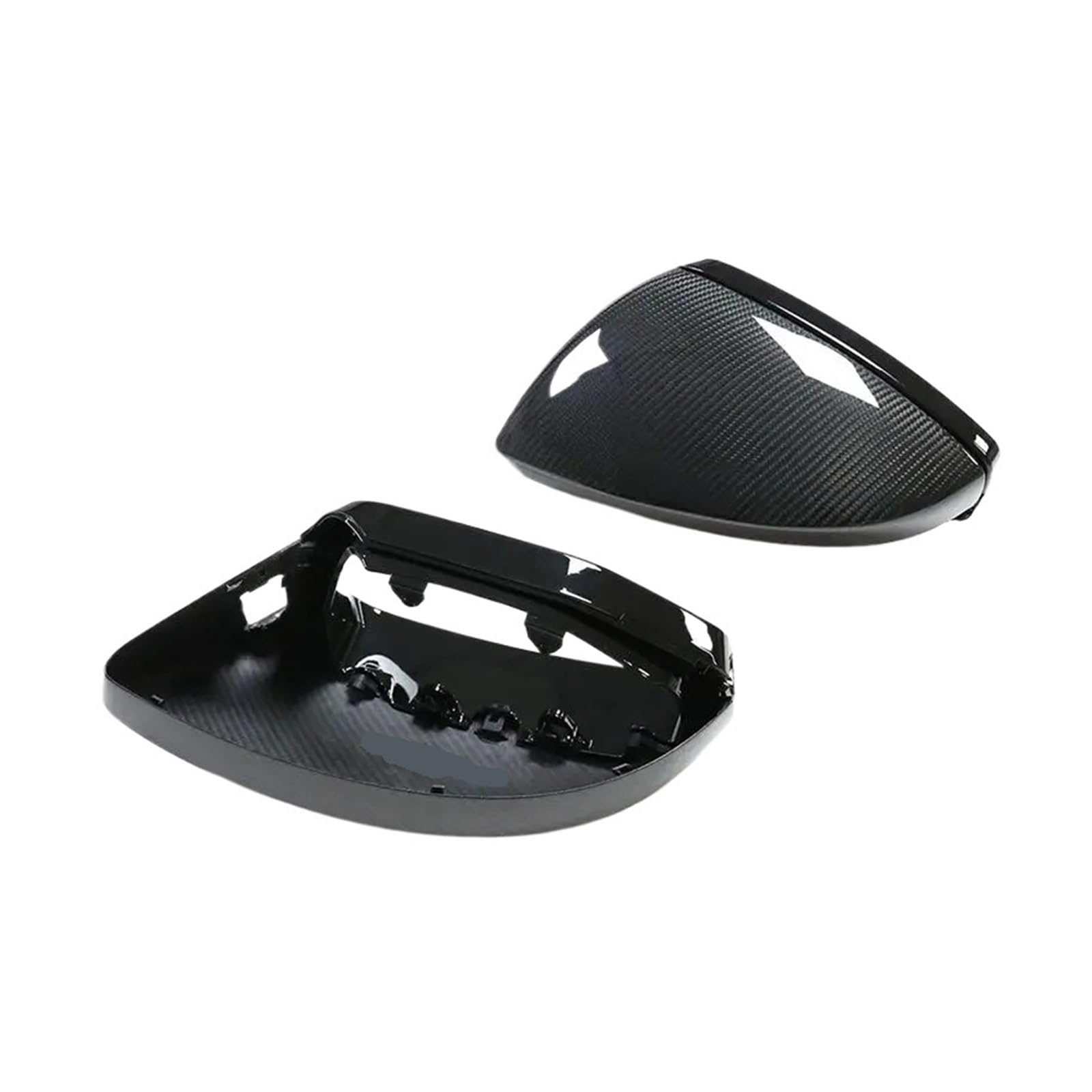 Kompatibel mit RS e-tron GT Ice Race, modifiziertes Rückspiegelgehäuse aus trockener Kohlefaser, Rückspiegelabdeckung 2pse 2021-UP(Dark Grey) von QYKNTXJM