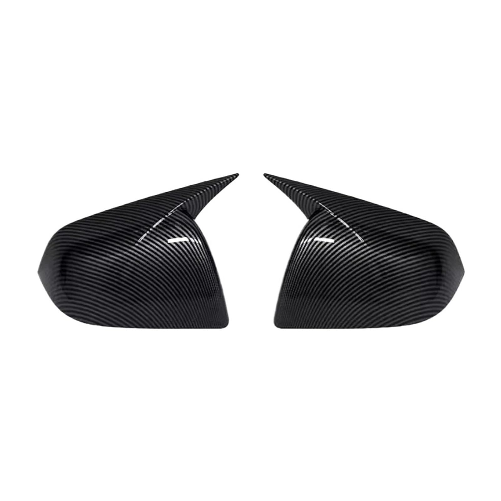 Kompatibel mit Tesla Model Y Paste Style Rückspiegelabdeckung Rückspiegelschale Spiegelgehäuse Kohlefaser Schwarz 1 Paar(A pair carbon fiber) von QYKNTXJM