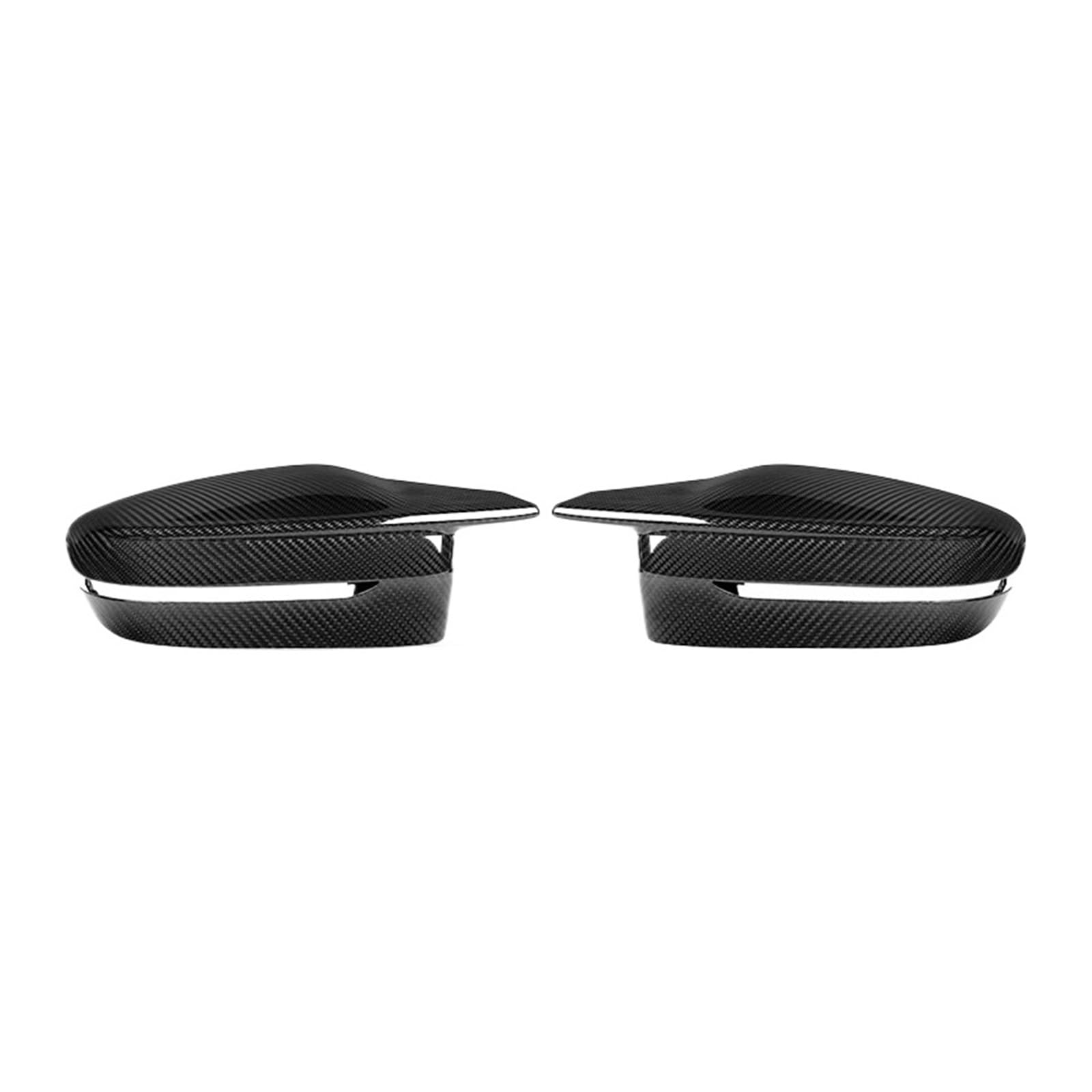 Rückspiegelabdeckungen aus trockenem Carbonfaser, kompatibel mit BMW 2er/3er/4er-Serie G20 G28 G22 G23 G26 G42 2020-IN, Ersatz-Seitenspiegelgehäuse(M LHD) von QYKNTXJM