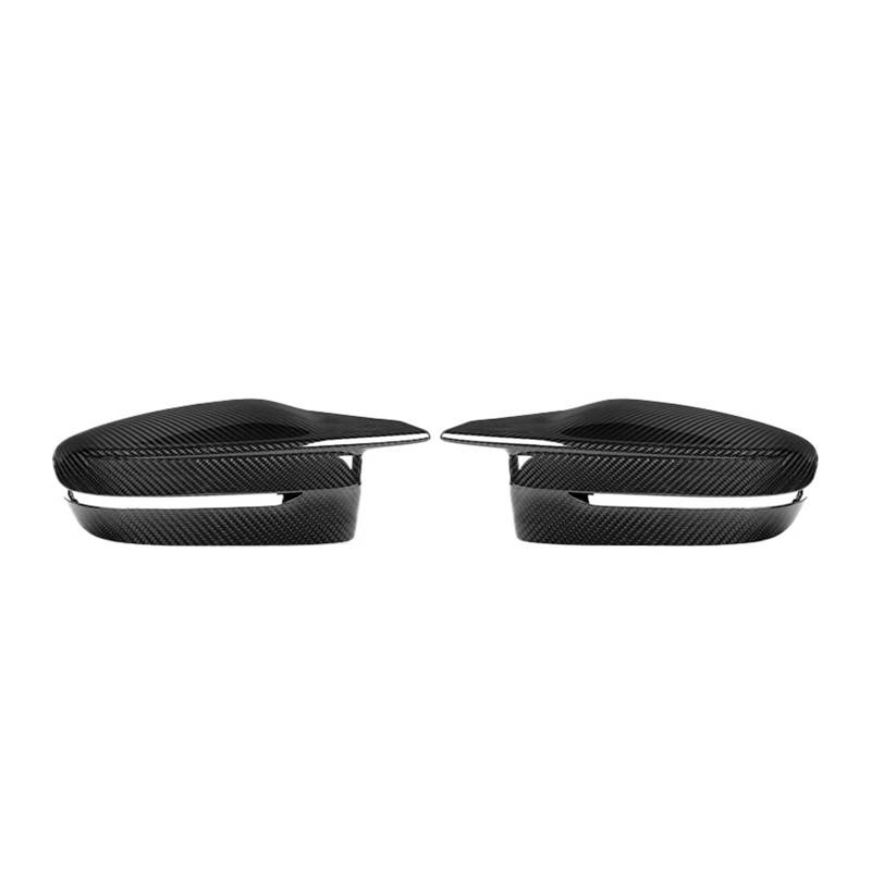 Rückspiegelabdeckungen aus trockenem Carbonfaser, kompatibel mit BMW 2er/3er/4er-Serie G20 G28 G22 G23 G26 G42 2020-IN, Ersatz-Seitenspiegelgehäuse(M RHD) von QYKNTXJM