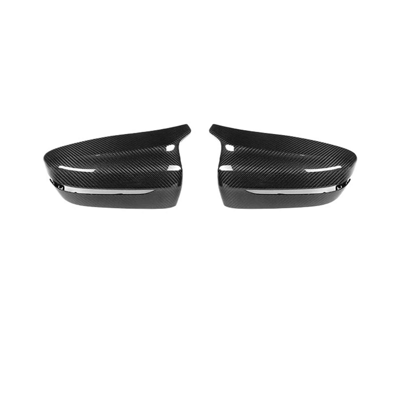 Rückspiegelabdeckungen aus trockenem Carbonfaser, kompatibel mit BMW 2er/3er/4er-Serie G20 G28 G22 G23 G26 G42 2020-IN, Ersatz-Seitenspiegelgehäuse(Oxhorn LHD 1) von QYKNTXJM