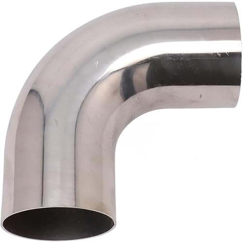 QYMDRION 90 Grad Edelstahl Rohrbogen, FüR Anpassbarer Auspuff Mehrzweck-Auspuffbogen Aus Ausführung Zum Formen Oder Reparieren Von Rohren In Automobilauspuffs Oder Anderen Verschiedenen (51 mm) von QYMDRION