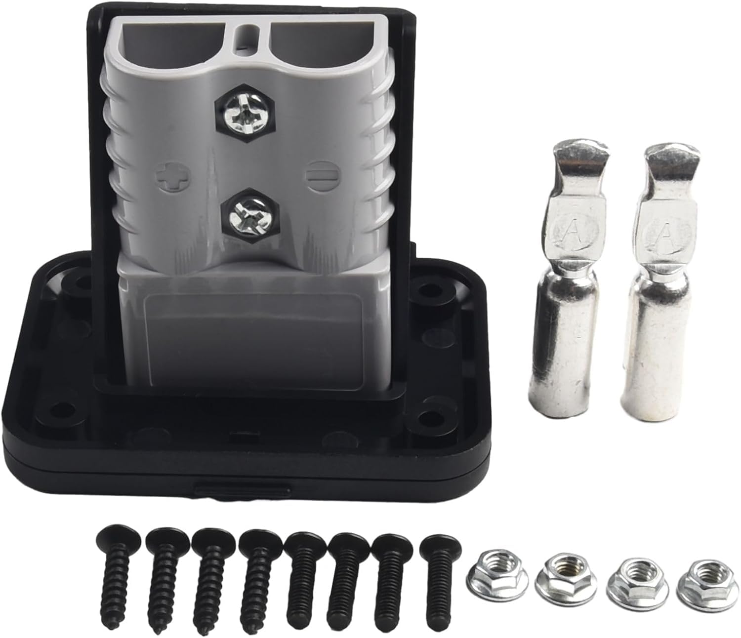 QYMDRION Batterieanschluss 120A Stecker Kompatibel mit Anderson Stecker, Gabelstapler-Ladegerät-Stecker Anhänger-Windenstecker, Unterputz-Halterung mit Abdeckung für Auto, Wohnwagen, Wohnmobil, Boot QYMDRION Batterieanschluss 120A Stecker Kompatibel mit Anderson Stecker, Gabelstapler-Ladegerät-Stecker Anhänger-Windenstecker, Unterputz-Halterung mit Abdeckung für Auto, Wohnwagen, Wohnmobil, Boot von QYMDRION