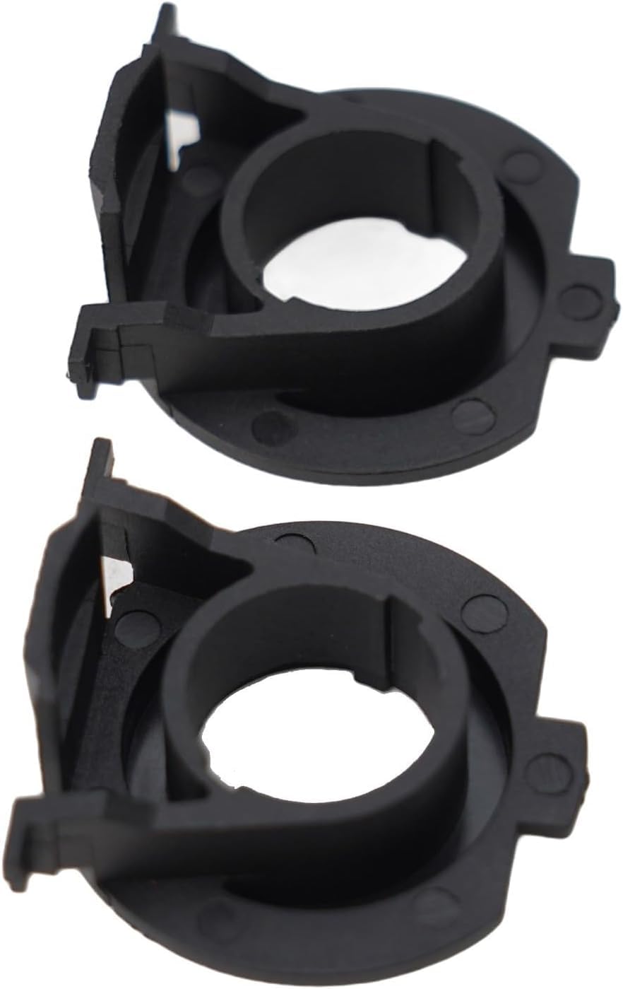 QYMDRION Paar H7 LED Scheinwerferlampen Adapter Basishalterung Befestigungsclips aus Kunststoff kompatibel mit 500 MK3 MK35 für Focus MK3 & Fiat 500 (15 17) von QYMDRION