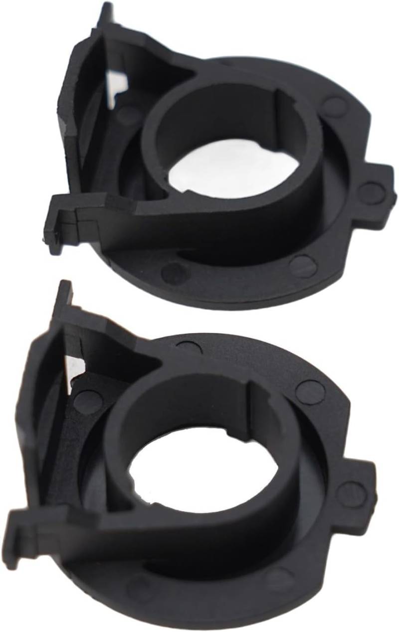 QYMDRION Paar H7 LED Scheinwerferlampen Adapter Basishalterung Befestigungsclips aus Kunststoff kompatibel mit 500 MK3 MK35 für Focus MK3 & Fiat 500 (15 17) von QYMDRION