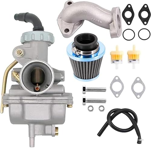 Vergaser PZ20, mit Kraftstofffilter, passend für Baja, TaoTao, für 50 cc, 70 cc, 90 cc, 110 cc ATV Vierrad Kart Dirt Bike, steigert Leistung und Leistung von QYMDRION