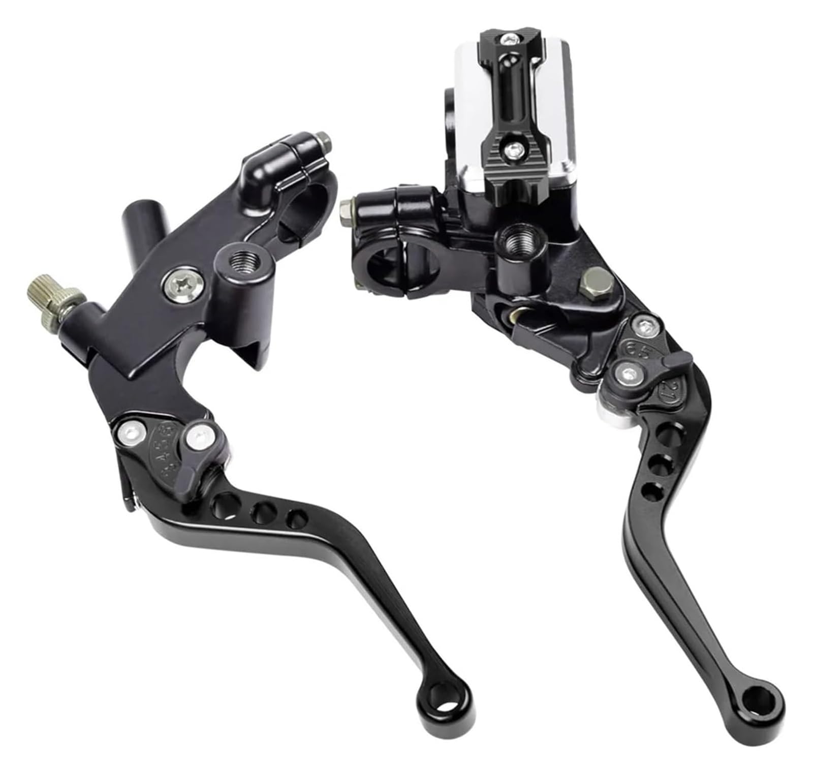 Bremsen Kupplung Stange Für Ya&maha 22mm Motorrad Brems Kupplungs Hauptzylinder Universal Bremsgriffe Motorrad Zubehör(Black) von QZQXEMEDQ