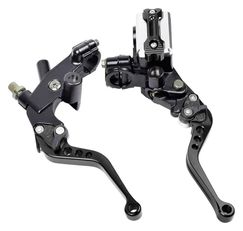 Bremsen Kupplung Stange Für Ya&maha 22mm Motorrad Brems Kupplungs Hauptzylinder Universal Bremsgriffe Motorrad Zubehör(Black) von QZQXEMEDQ