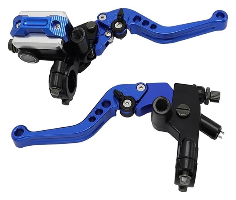 Bremsen Kupplung Stange Für Ya&maha CNC Motorrad Brems Kupplungspumpenstange Hydraulischer Hauptzylinder Zubehör 7/8 "14mm Pist(Blue) von QZQXEMEDQ