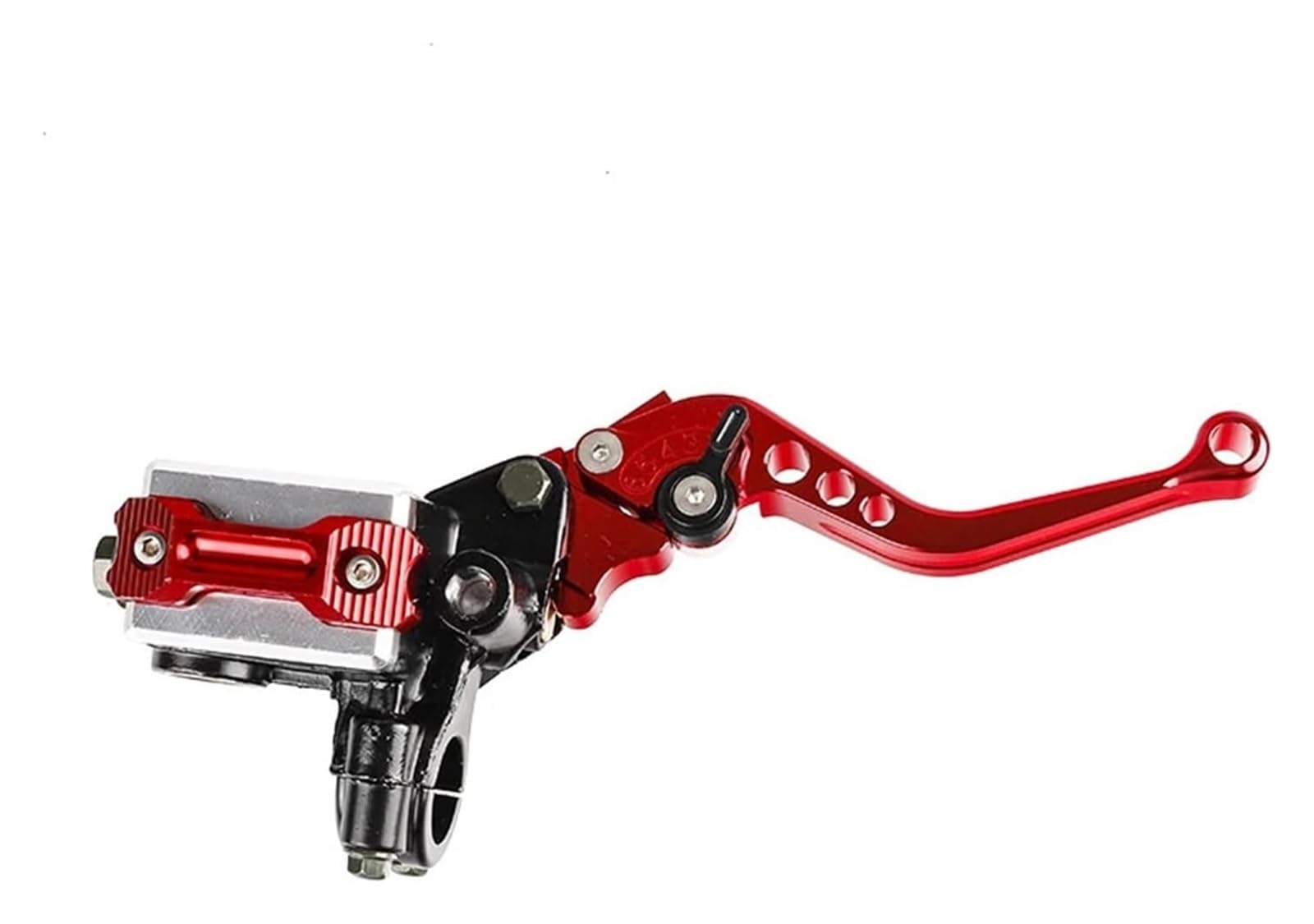 Bremsen Kupplung Stange Für Ya&maha Universal Motorrad 7/8" 22mm CNC Bremse Kupplung Pumpenstange Hydraulischer Hauptzylinder 12,7mm Pist(Red Right) von QZQXEMEDQ
