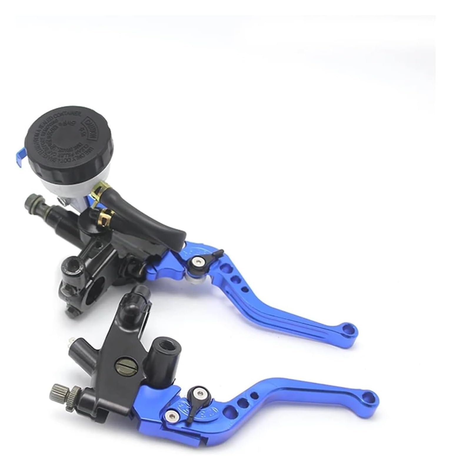 Bremsen Kupplung Stange Für Ya&maha Universal Motorrad Brems Kupplungs Pumpenhebel Hydraulischer Hauptzylinder 7/8" Kolben(Blue) von QZQXEMEDQ
