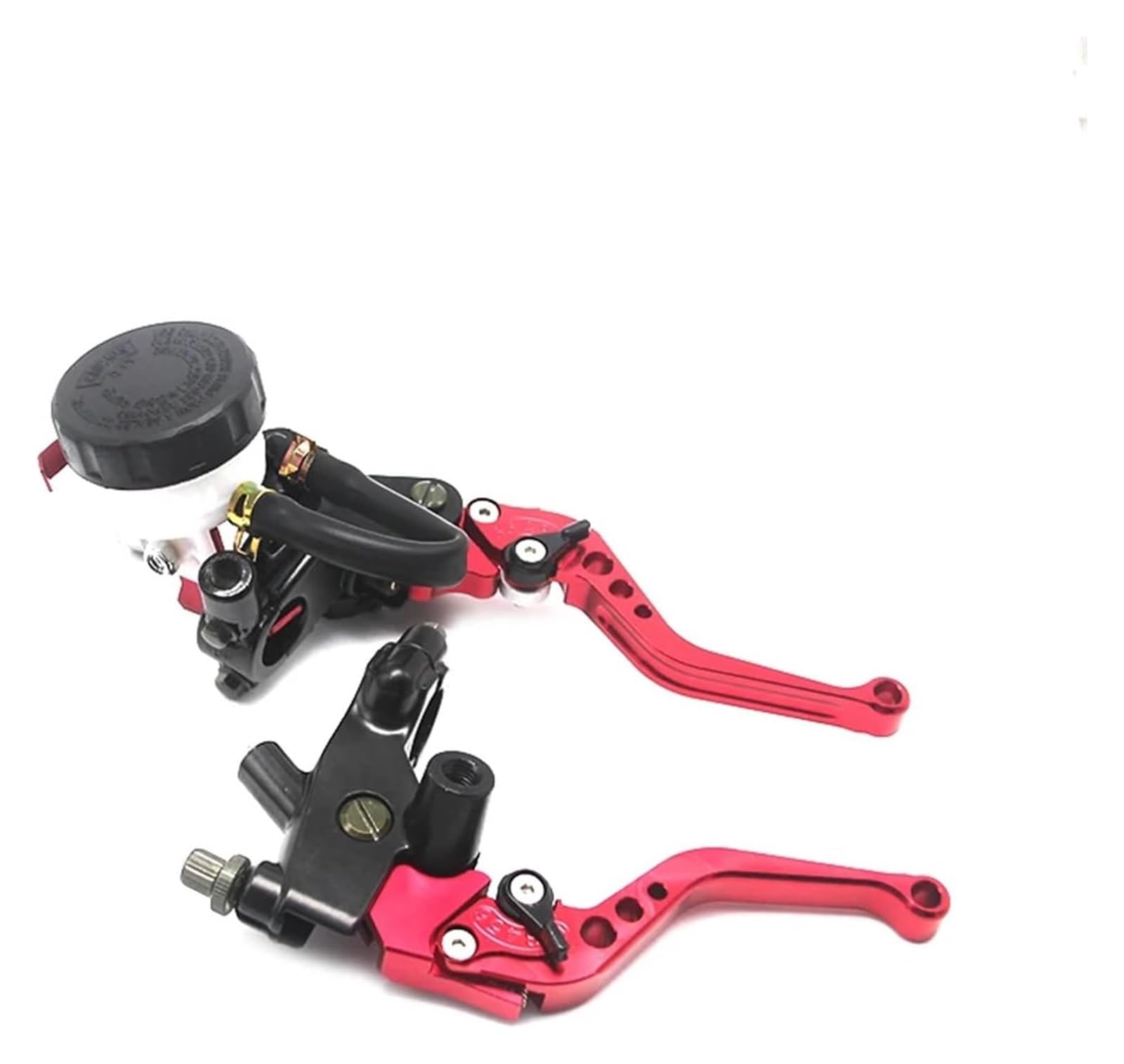 Bremsen Kupplung Stange Für Ya&maha Universal Motorrad Brems Kupplungs Pumpenhebel Hydraulischer Hauptzylinder 7/8" Kolben(Red) von QZQXEMEDQ