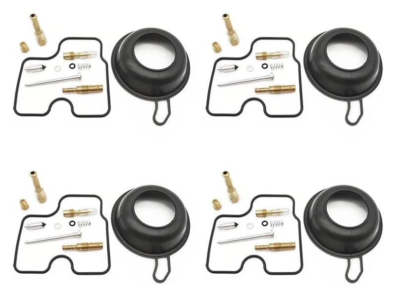 Für CB400 CB 400 NC31 CBR 400 RR NC29 CB400SF Für V-TEC Motorrad Vergaser Reparatur Vakuum Membran Nadel Ventil Teile Vergaser Dichtungen Reparatursatz(4 Sets 1) von QZQXEMEDQ