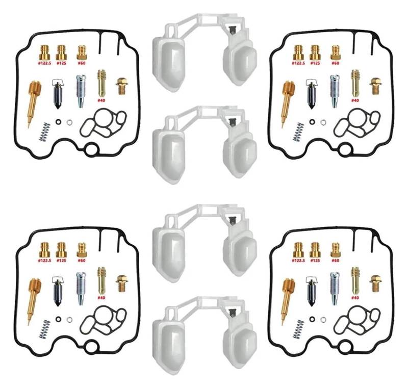 Für Y&amaha FZR1000 FZR 1000 EXUP 1989-1995 Motorradvergaser Carb Reparatur Vakuumkolben Membran Schwimmer Ersatz Vergaser Dichtungen Reparatursatz(Color 5) von QZQXEMEDQ