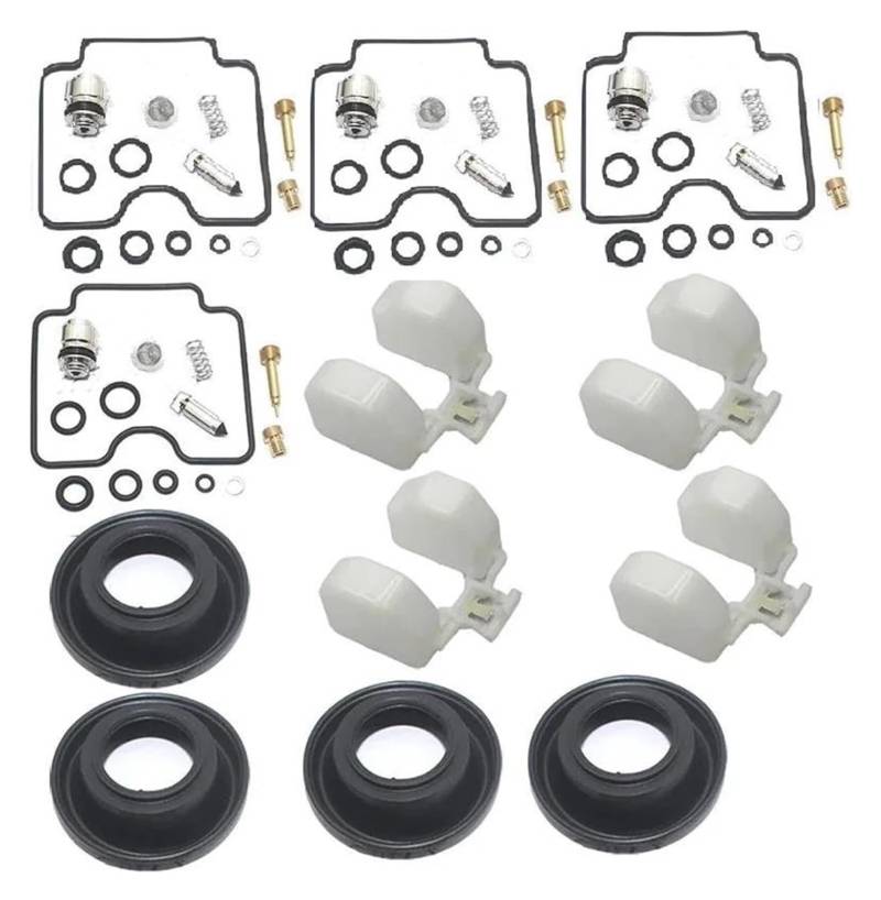 Für Y&amaha FZS600H FZS600 FZS 600 HN SH SN Für Fazer 1998-2003 Motorrad-Schwimmnadelteile Vergaserersatz Vergaser Dichtungen Reparatursatz(Color 1) von QZQXEMEDQ