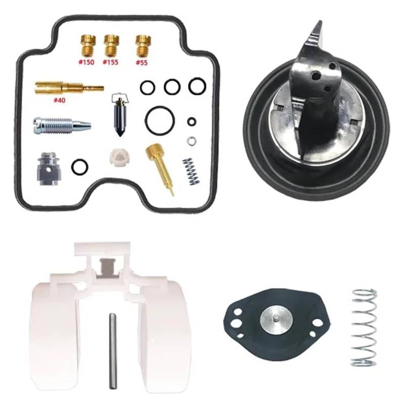 Für Y&amaha Für Grizzly 660 2002-2008 ATV YFM660FW Motorradvergaser Reparatur Wiederaufbau Teile Vergaserersatz Vergaser Dichtungen Reparatursatz(Color 1) von QZQXEMEDQ