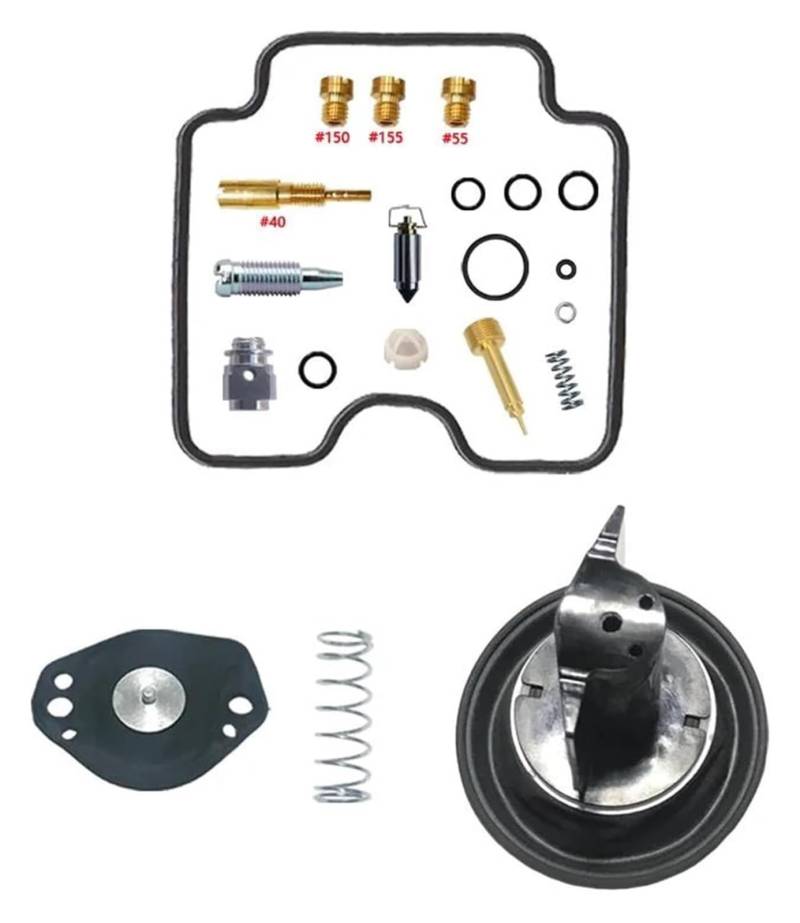 Für Y&amaha Für Grizzly 660 2002-2008 ATV YFM660FW Motorradvergaser Reparatur Wiederaufbau Teile Vergaserersatz Vergaser Dichtungen Reparatursatz(Color 6) von QZQXEMEDQ
