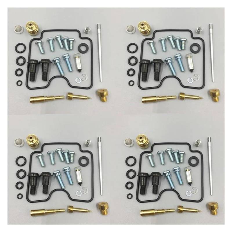 Für Y&amaha XV1600 Für Road Star XV1600A 1999-2003 Motorradvergaser Reparatur Motorumbau Fix Ersatzteile Vergaser Dichtungen Reparatursatz(4 Sets) von QZQXEMEDQ