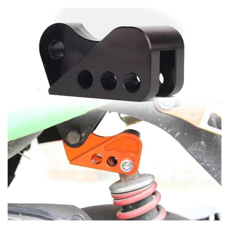 Motorrad Hinterrad Stoßdämpfer Für Roller Modifizieren Sie Den Hinteren Stoßdämpfer des Motorrads Rückwärtsadapter Erhöhen Refit Universal-Stoßdämpfer des Motorrads Hinten(Left Black) von QZQXEMEDQ