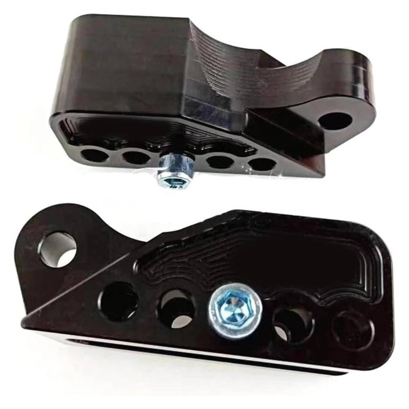 Motorrad Hinterrad Stoßdämpfer Für S&uzuki Scooter Motorrad-Hinterrad-Stoßdämpfer Rückwärtsadapter Erhöhung Refit Universal-Motorrad-Hinterrad-Stoßdämpfer(Black 5 Holes 1pair) von QZQXEMEDQ