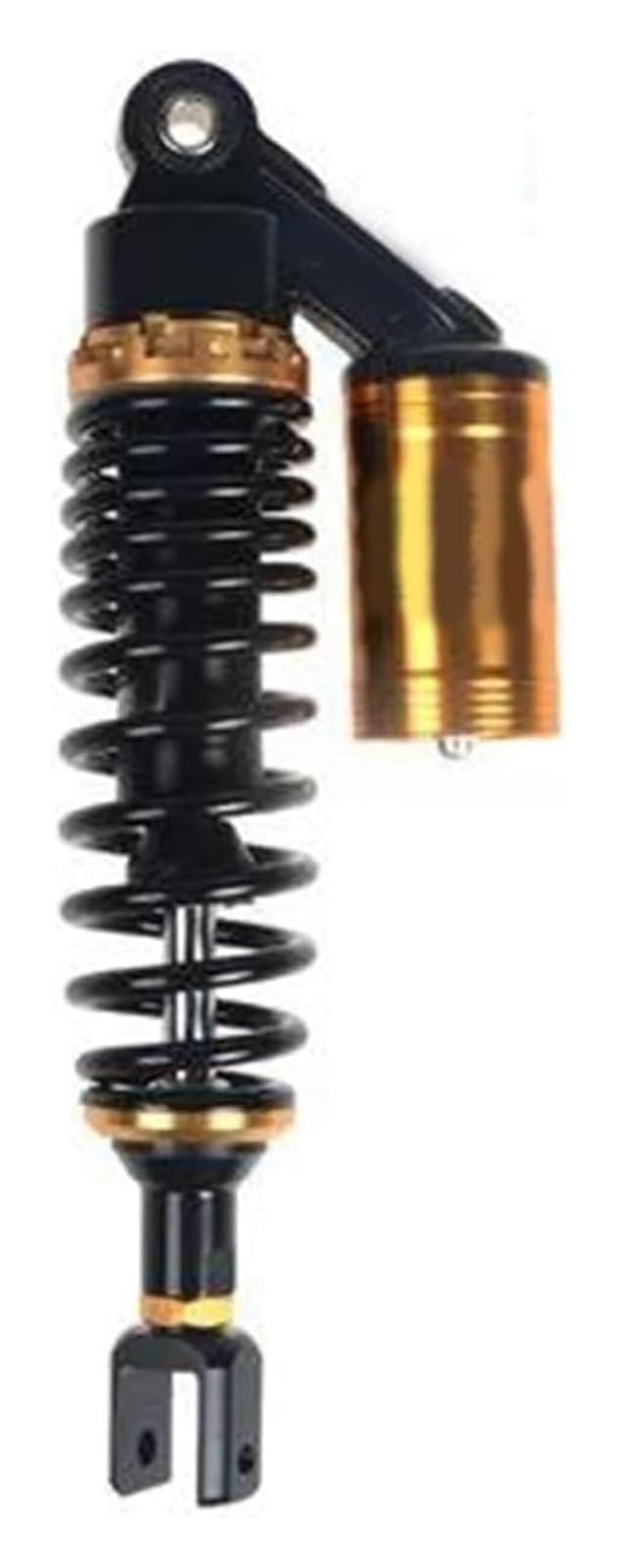 Motorrad Hinterrad Stoßdämpfer Motorrad-Stoßdämpfer Hinten 320 Mm 12,5 Zoll Motorrad-Stoßdämpfer Hinten Federung Motorrad-Modifizierte Teile Universal(Gold Black) von QZQXEMEDQ