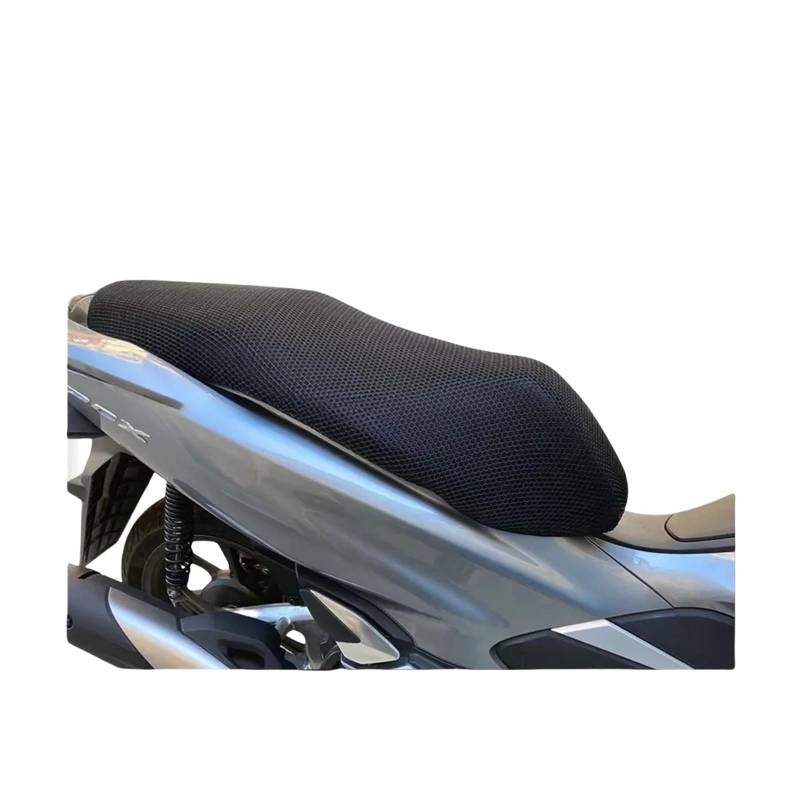 Motorrad Sitzschoner Motorrad 3D Mesh Sitzbezug Für Hon&da PCX 125 150 160 PCX125 PCX150 PCX160 Anti-Rutsch Atmungsaktives Isolationsnetz Sitzkissen von QZWSRIWL