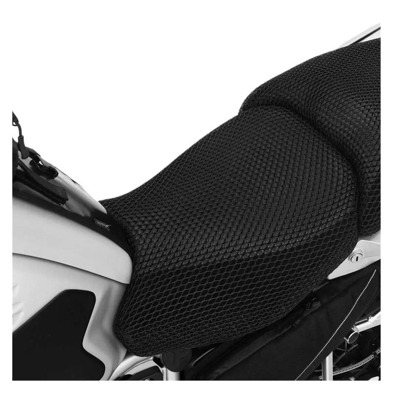 Motorrad Sitzschoner Motorrad Anti-Slip 3D Mesh Stoff Sitz Abdeckung Atmungsaktive wasserdichte Kissen Für BM&W R1200GS R 1200 GS LC ADV Abenteuer R1250GS von QZWSRIWL