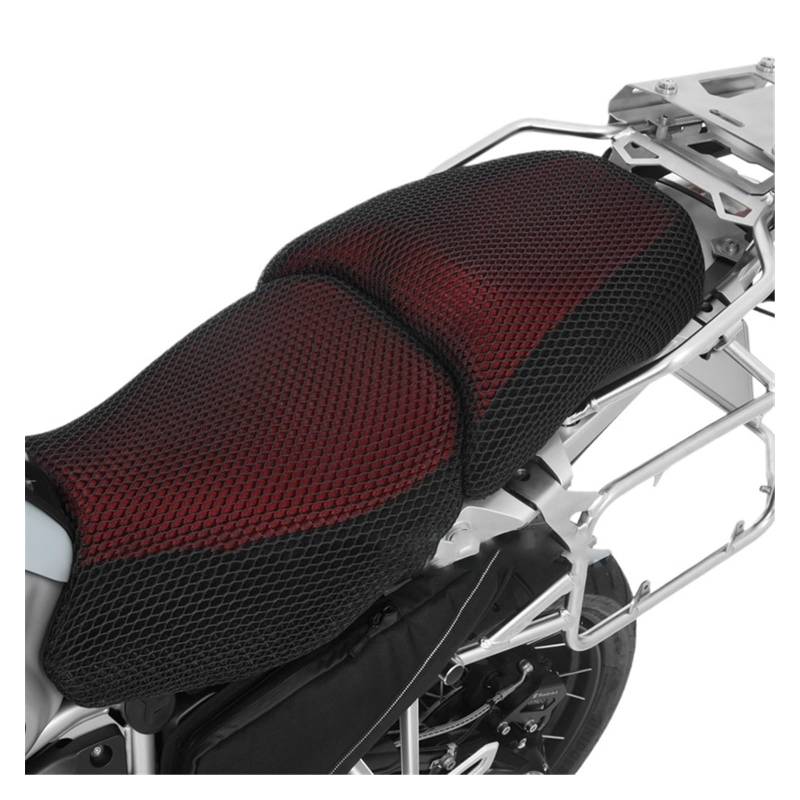 Motorrad Sitzschoner Motorrad-Sitzkissenbezug für BM&W R1200GS R 1200 GS LC R1250GS ADV Abenteuer GS 1250 1200 Rutschfester 3D-Mesh-Sitzbezug von QZWSRIWL