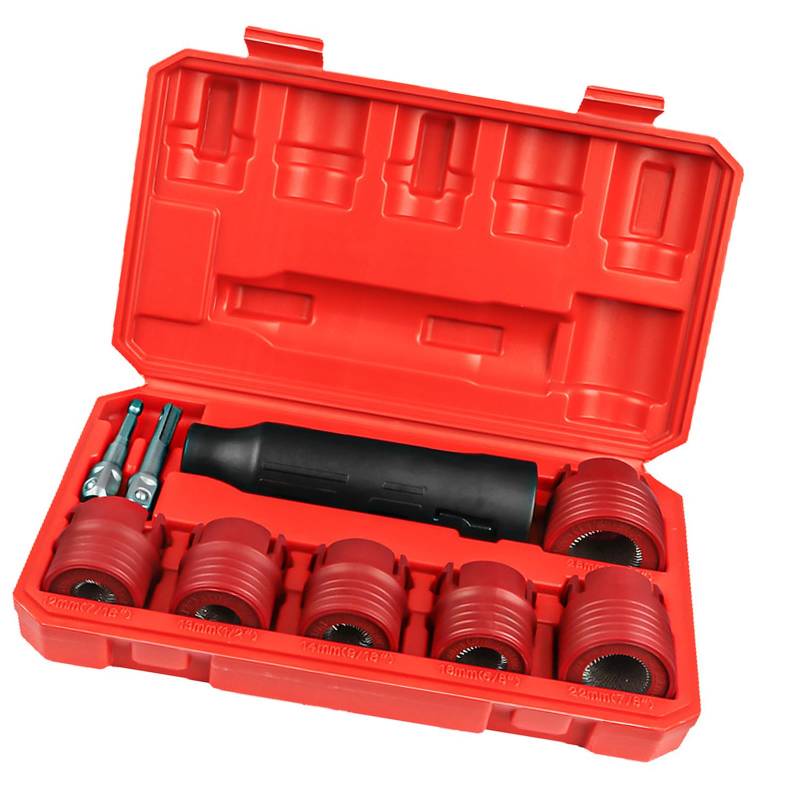 Qaonsciug Umfassende 9PCS Radstollen Reiniger Set Wheel Hubs Stufen Reinigungswerkzeug Set Pneumatisches Werkzeugzubehör Metall Werkzeug Für Auto von Qaonsciug
