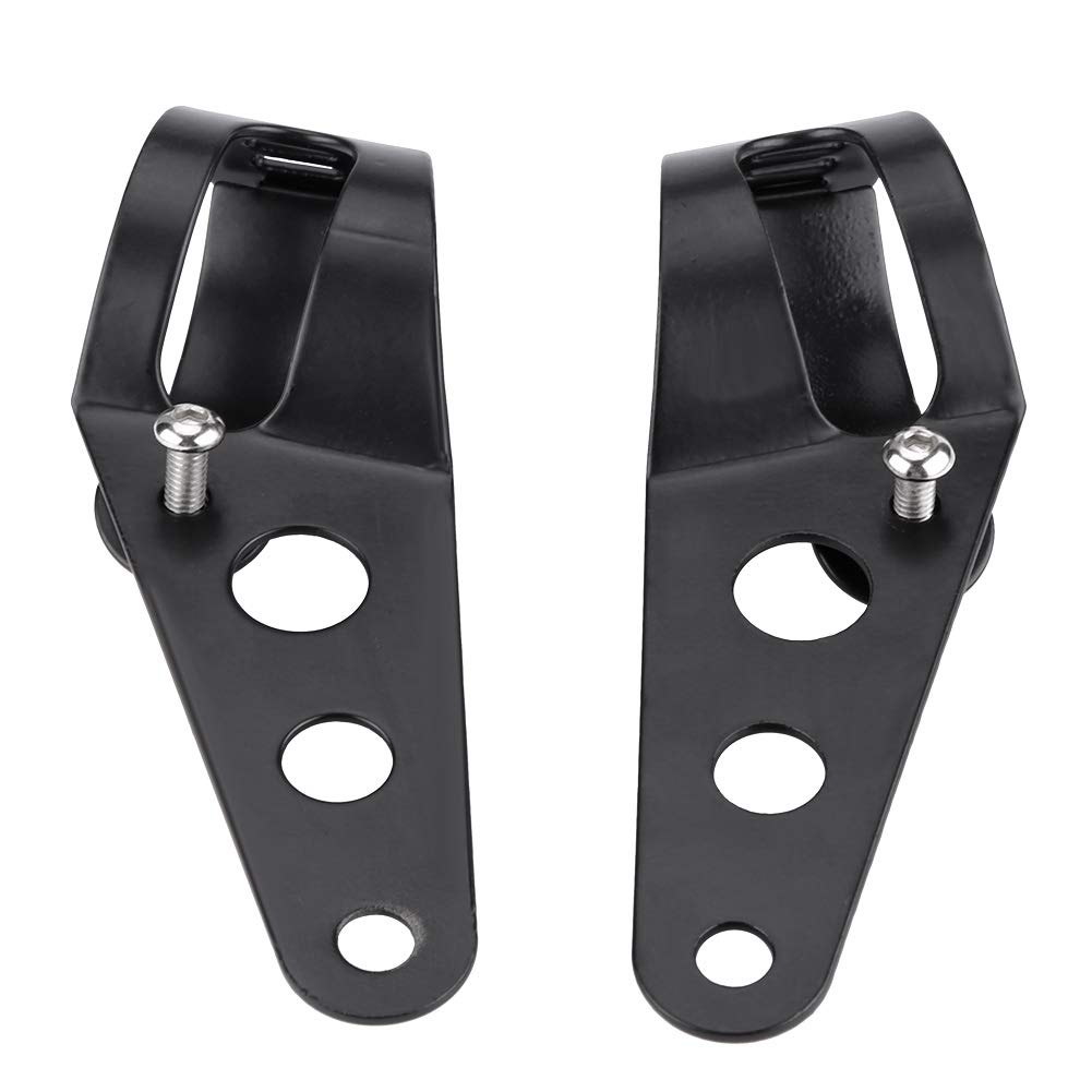 Edelstahl -Motorrad -Scheinwerfermontagehalterung, Einfache Installation, Hohe Festigkeit, Klassisches Schwarzes Aussehen, Geeignet für Motorräder, Entwickelt mit Superqualitätsem Eisenmaterial Edelstahl -Motorrad -Scheinwerfermontagehalterung, Einfache Installation, Hohe Festigkeit, Klassisches Schwarzes Aussehen, Geeignet für Motorräder, Entwickelt mit Superqualitätsem Eisenmaterial von Qcwwy