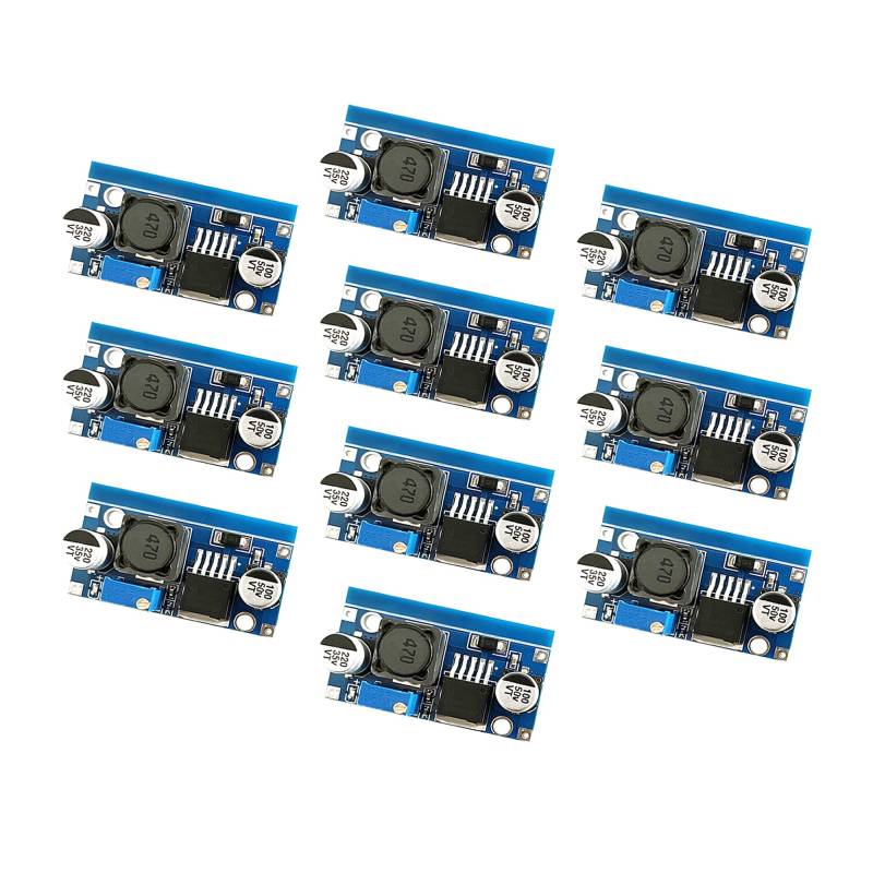 QeeFop 10 x DC-DC Buck Converter 3,2-46V bis 1,25-35V DC-DC 3A Netzteil Adapter Step Down Modul Spannungsregler Einstellbares Netzteil Abwärtsmodul von QeeFop