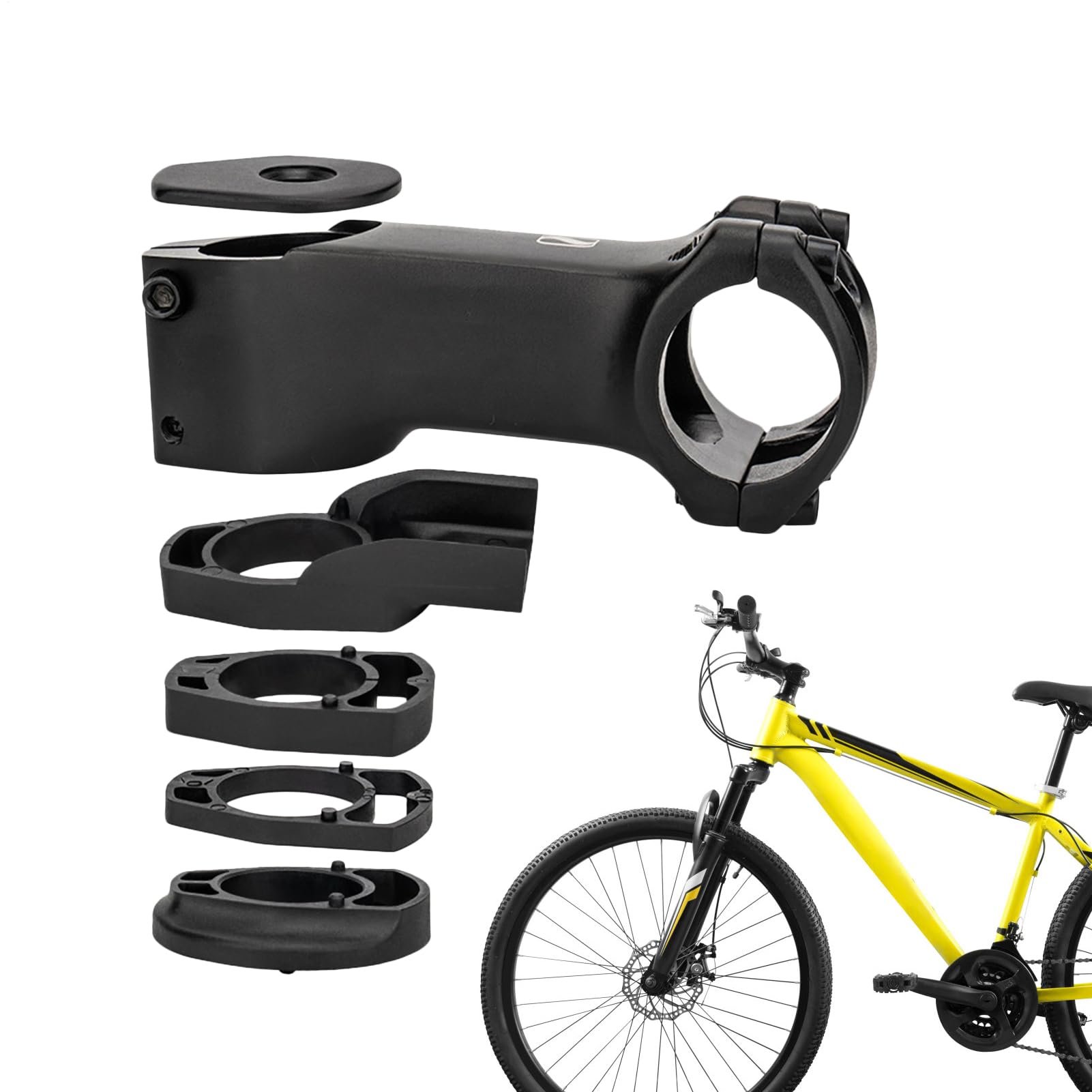 Qfdiwr Lenkvorbau,Aluminium-Lenkvorbau Höhenverstellbar | Stoßfester Lenkervorbau Mit Innenverlegung Für Fahrradzubehör Und Wartungsoptimierung Qfdiwr Lenkvorbau,Aluminium-Lenkvorbau Höhenverstellbar | Stoßfester Lenkervorbau Mit Innenverlegung Für Fahrradzubehör Und Wartungsoptimierung von Qfdiwr