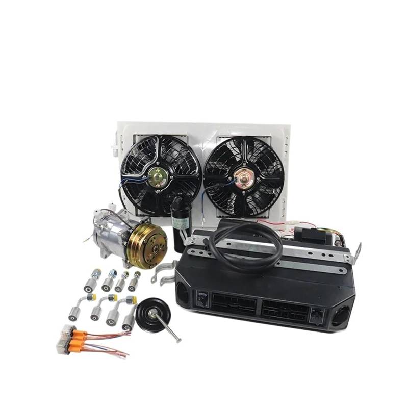 12 V/24 V Universal-AC-Kit for LKW/Transporter/Wohnmobile, komplette Klimaanlage(12V single cool) von Qgxzcgfxc