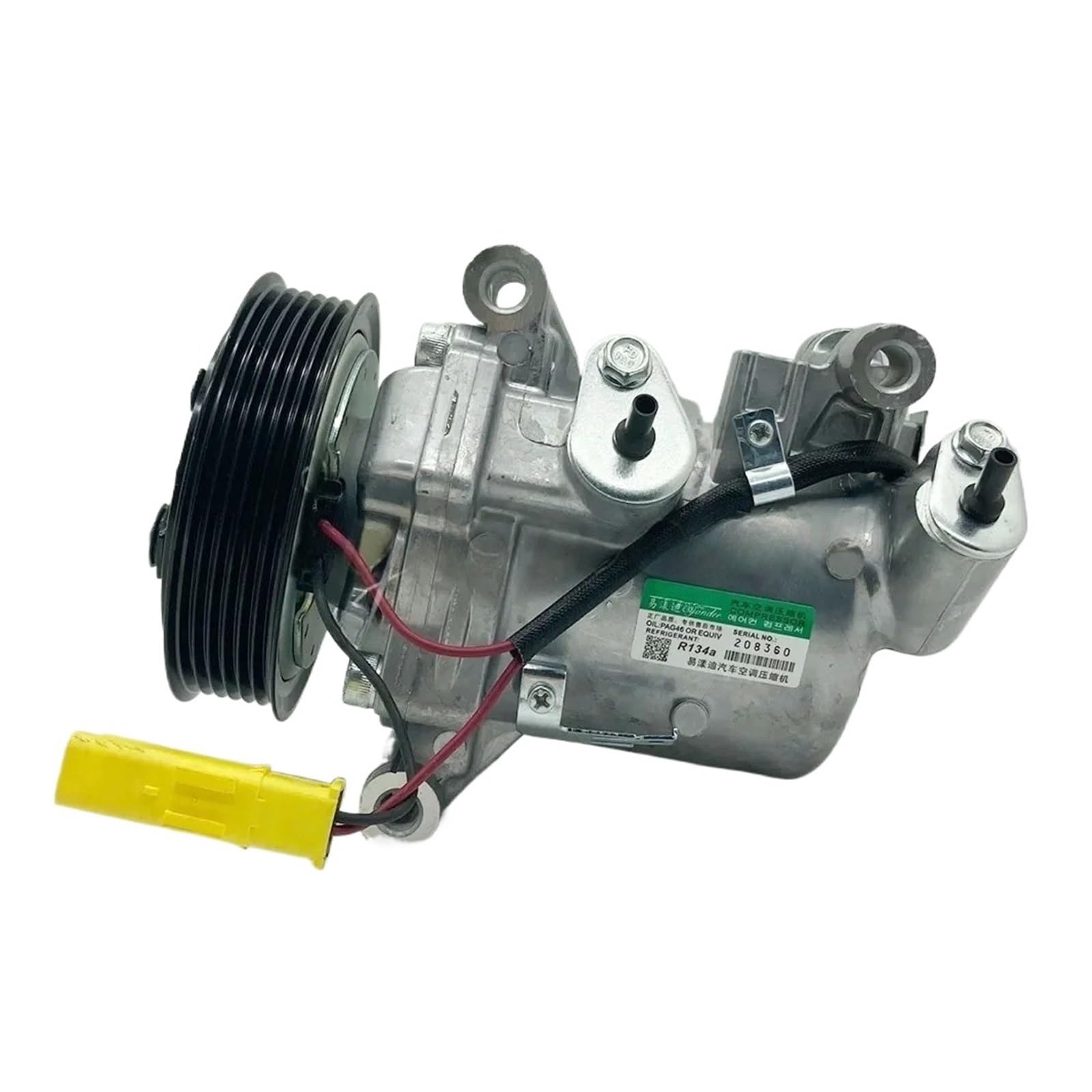 Klimakompressor kompatibel mit Peugeot 301/Citroën C3/C-Elysée 1,6 l, ersetzt OEM 9676011680, 9806599380, JSR11T602078, mit Kupplung und Riemenscheibe, passend for PSA TU5JP4/EC5-Motoren Klimakompressor kompatibel mit Peugeot 301/Citroën C3/C-Elysée 1,6 l, ersetzt OEM 9676011680, 9806599380, JSR11T602078, mit Kupplung und Riemenscheibe, passend for PSA TU5JP4/EC5-Motoren von Qgxzcgfxc