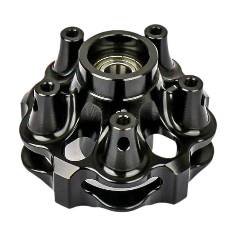 Qianly Vorderbremsscheibenscheibenrad Rostproof Reparaturzubehör CNC Aluminiumlegierung Vorderrad -Lagern -Hub, Schwarz von Qianly