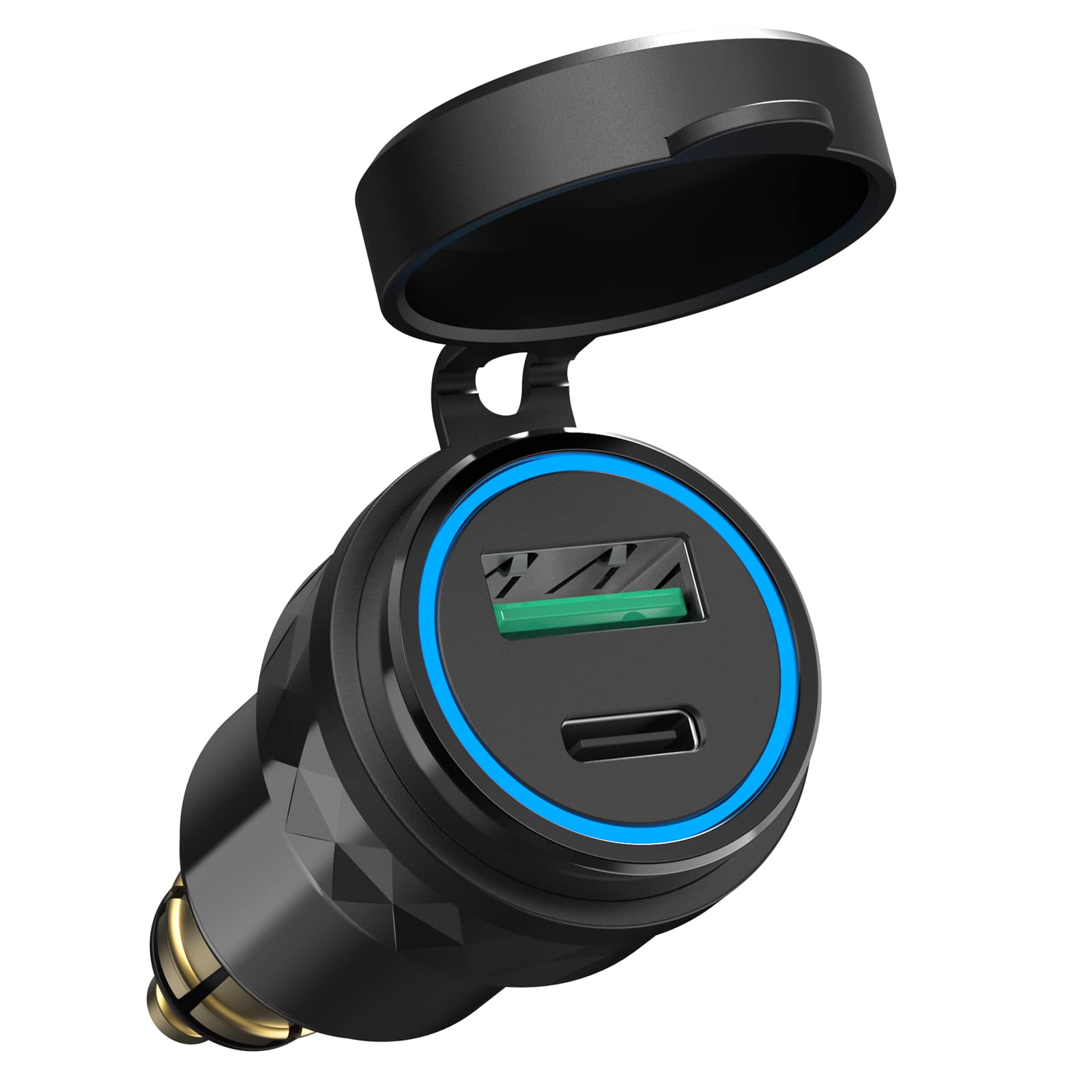 30W PD USB C Steckdose Adapter für BMW Motorrad DIN Hella EU Stecker: PD & QC 3.0 USB Dose Buchse Wasserdicht Zigarettenanzünder Ladegerät für 12-24V Boot LKW Wohnwagen Ducati Triumph 30W PD USB C Steckdose Adapter für BMW Motorrad DIN Hella EU Stecker: PD & QC 3.0 USB Dose Buchse Wasserdicht Zigarettenanzünder Ladegerät für 12-24V Boot LKW Wohnwagen Ducati Triumph von Qidoe