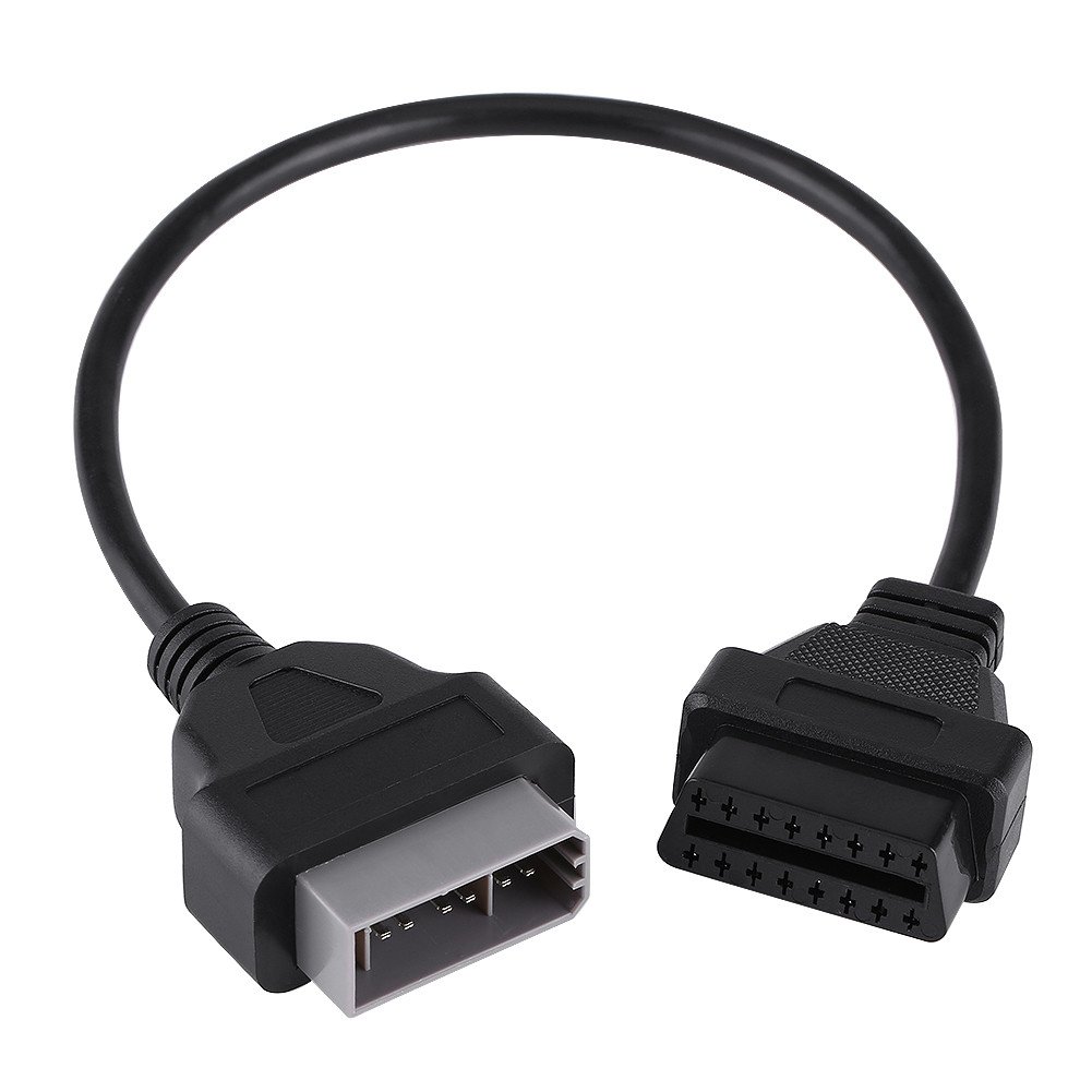 Adapter Verlängerungskabel, OBD2 14 Pin auf 16 Pin für Nissan OBD-II Adapter Diagnosestecker Verlängerungskabel von Qiilu